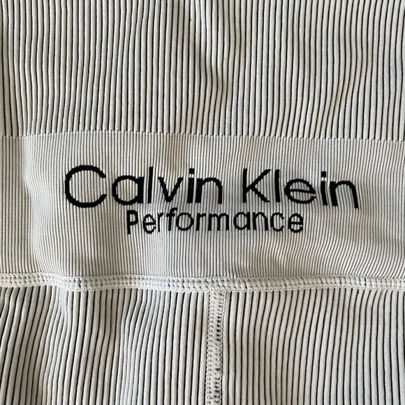 Calvin Klein Performance Seamless Thick Rib Unitard Beige - Picture 5 of 8